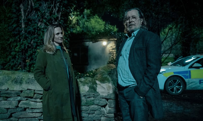 Ruth Bradley and Gary Oldman in Slow Horses. Photograph: Apple TV+