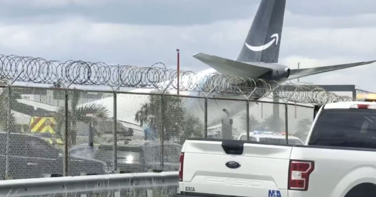 5 dead after Amazon cargo aircraft overruns runway in Miami, striking multiple vehicles - CTV News
