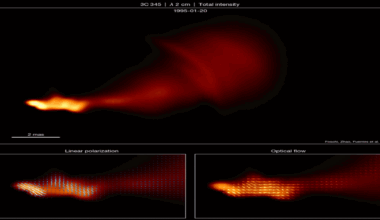 A gif showing orange gas blowing against a black background