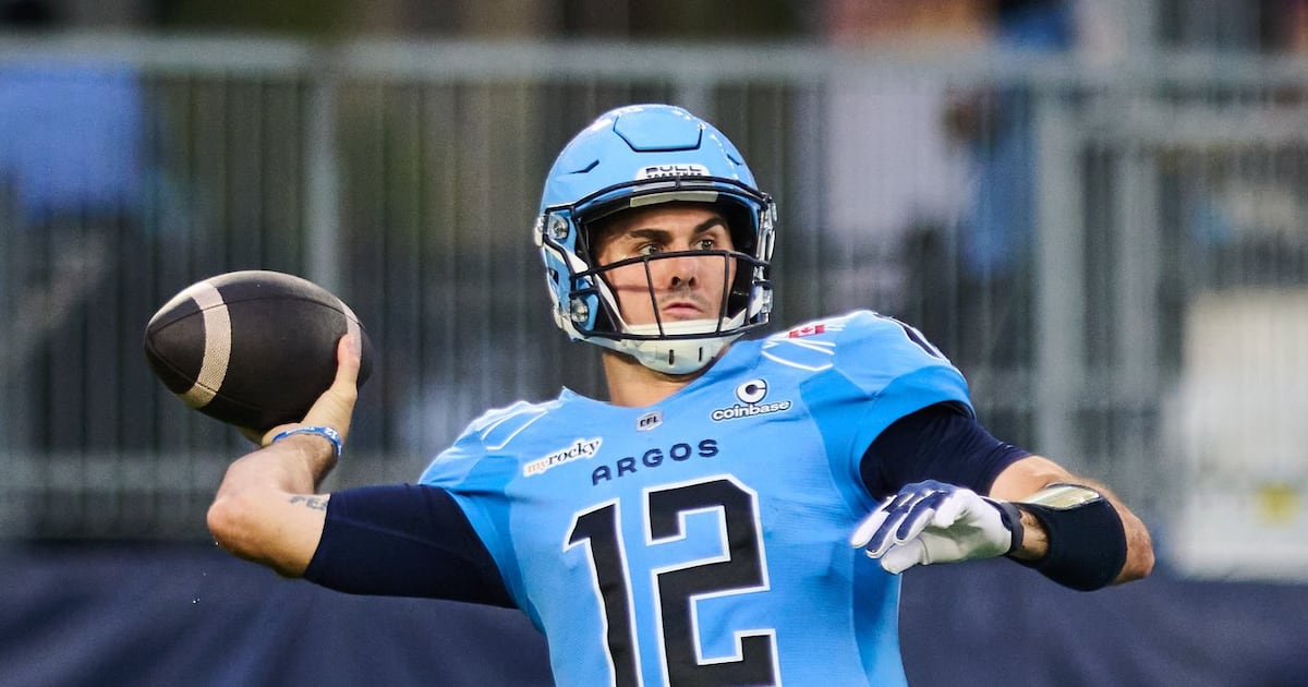 Argos’ Chad Kelly misses practice, expected to play against Ticats on Labour Day