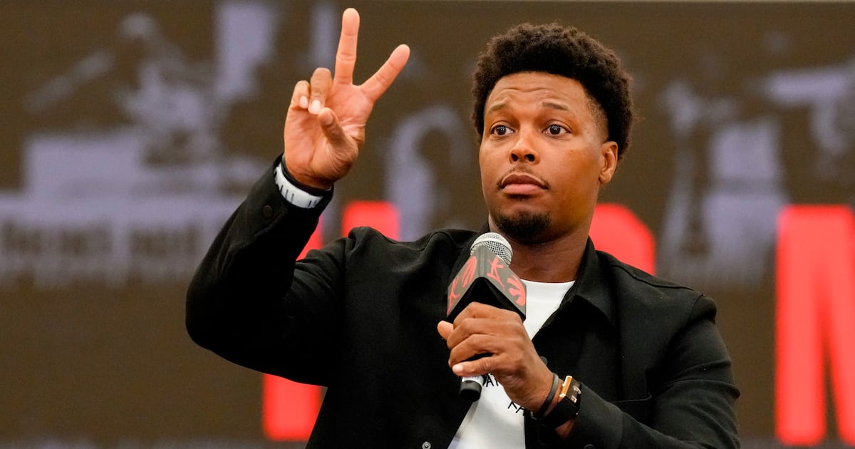 Raptors honor Kyle Lowry with golden 'GROAT' statue