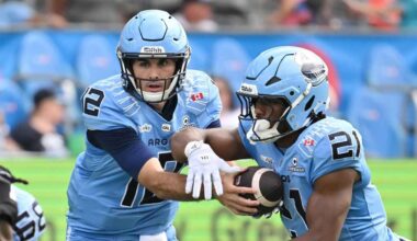 Hajrullahu's late field goal earns Argos victory over Redblacks