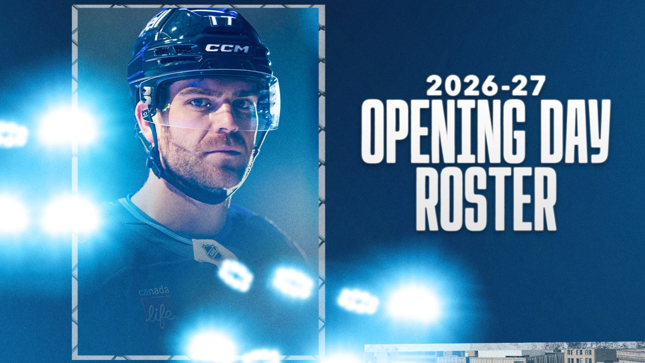 Jets announce opening day roster for 2026-27 NHL regular season