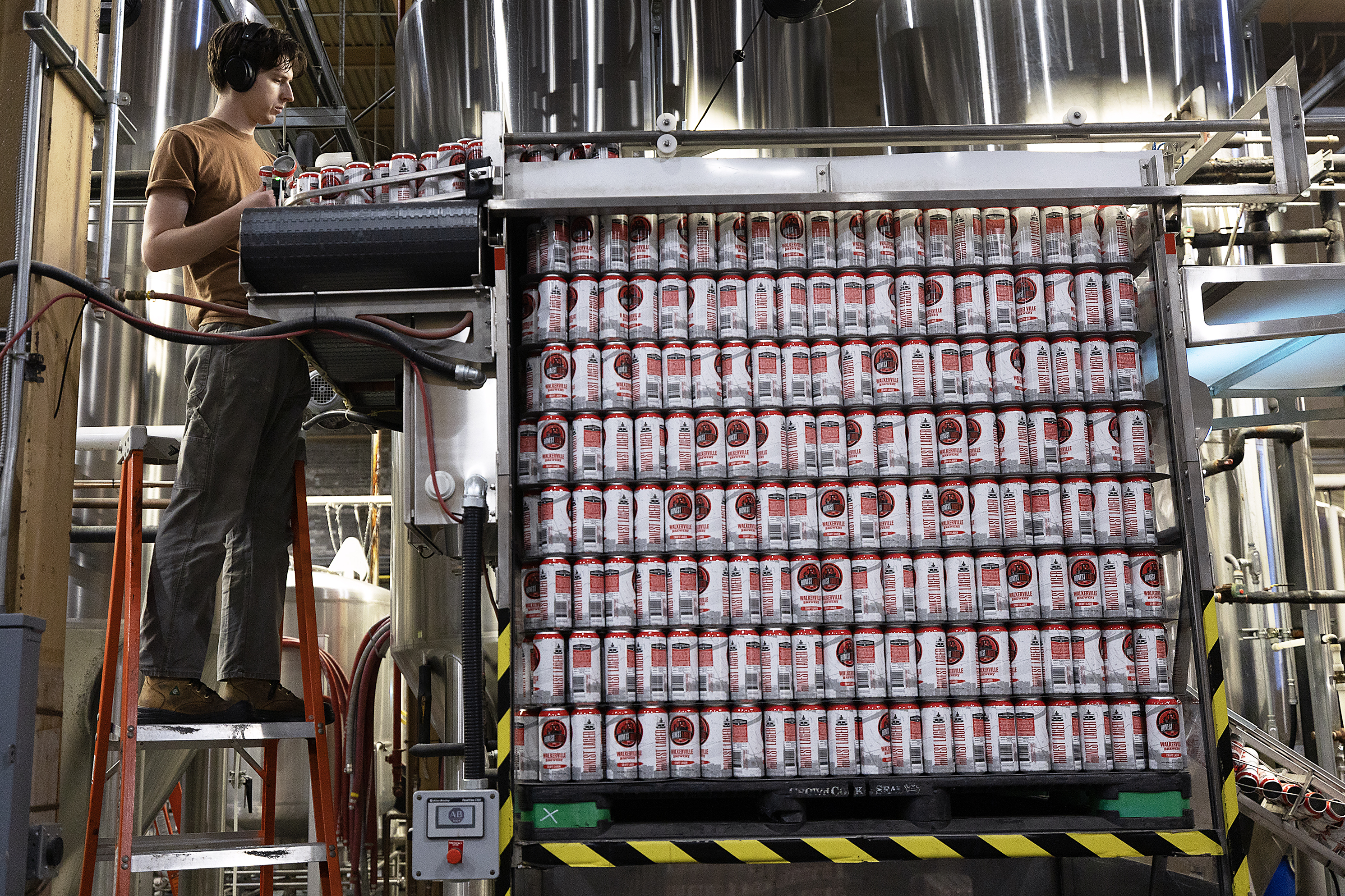 Tyler Parry, a brewer at Walkerville Brewery