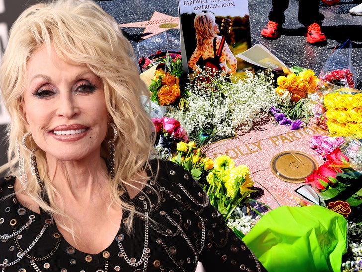 dolly parton walk of fame getty