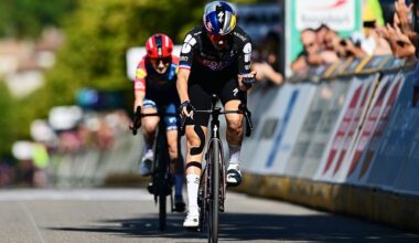 Juliette Berthet (FDJ United - SUEZ) wins stage 2 of the 2026 Faun Tour Femmes in Dieulefit, France. (Photo by Billy Ceusters/Getty Images)