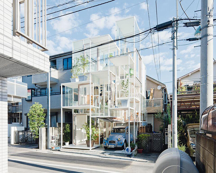 why japanese architects carve parking into tiny urban homes - 3