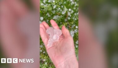 Watch: ‘So scary’: massive hail and torrential rain causes chaos in Toronto