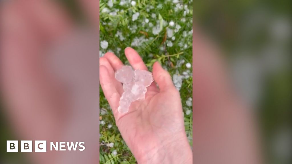 Watch: ‘So scary’: massive hail and torrential rain causes chaos in Toronto