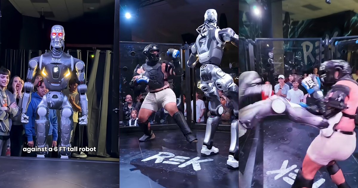 Behold: Video of "First-Ever" Human Versus Robot MMA Fight