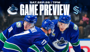 Canucks Close Out Preseason with Kraken in Town on Saturday Evening