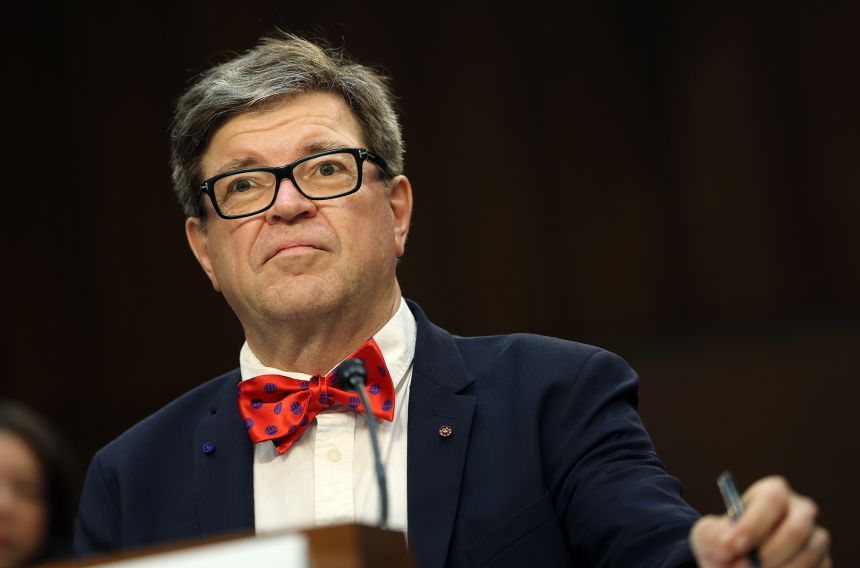 Yann LeCun, then vice president and chief AI scientist for Meta Platforms, testifies before the Senate Intelligence Committee at the Hart Senate Office Building on September 19, 2023.