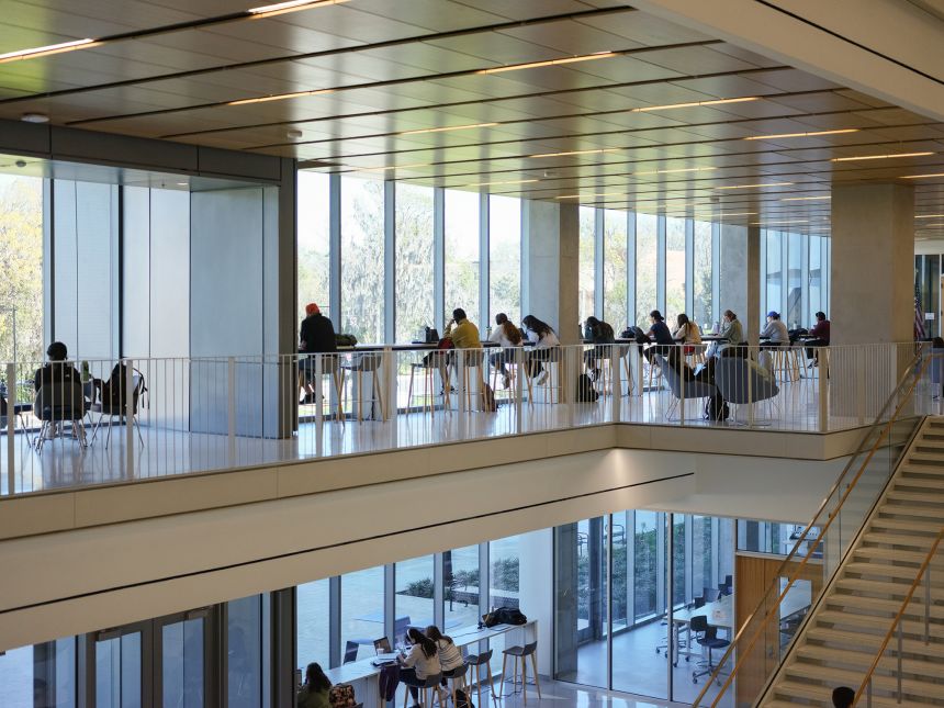 Malachowsky Hall, named after University of Florida alumnus and co-founder of Nvidia Corp. Chris Malachowsky, at the University of Florida in Gainesville, Florida, on February 20, 2024.
