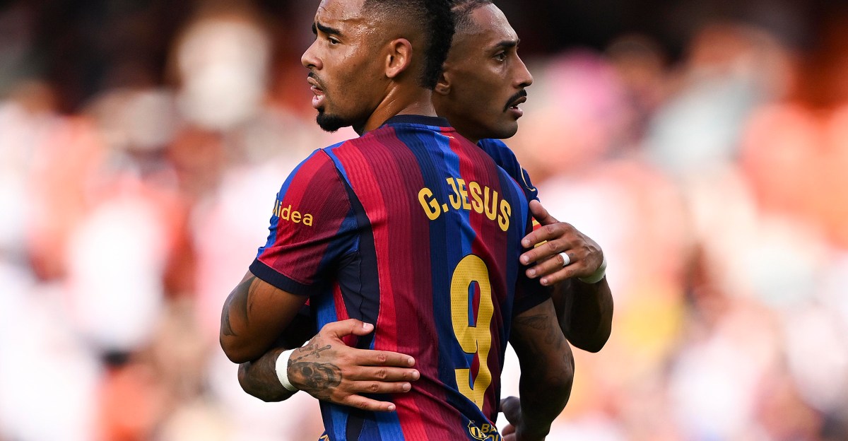 Gabriel Jesus on whether he or Raphinha should start as Barcelona’s striker