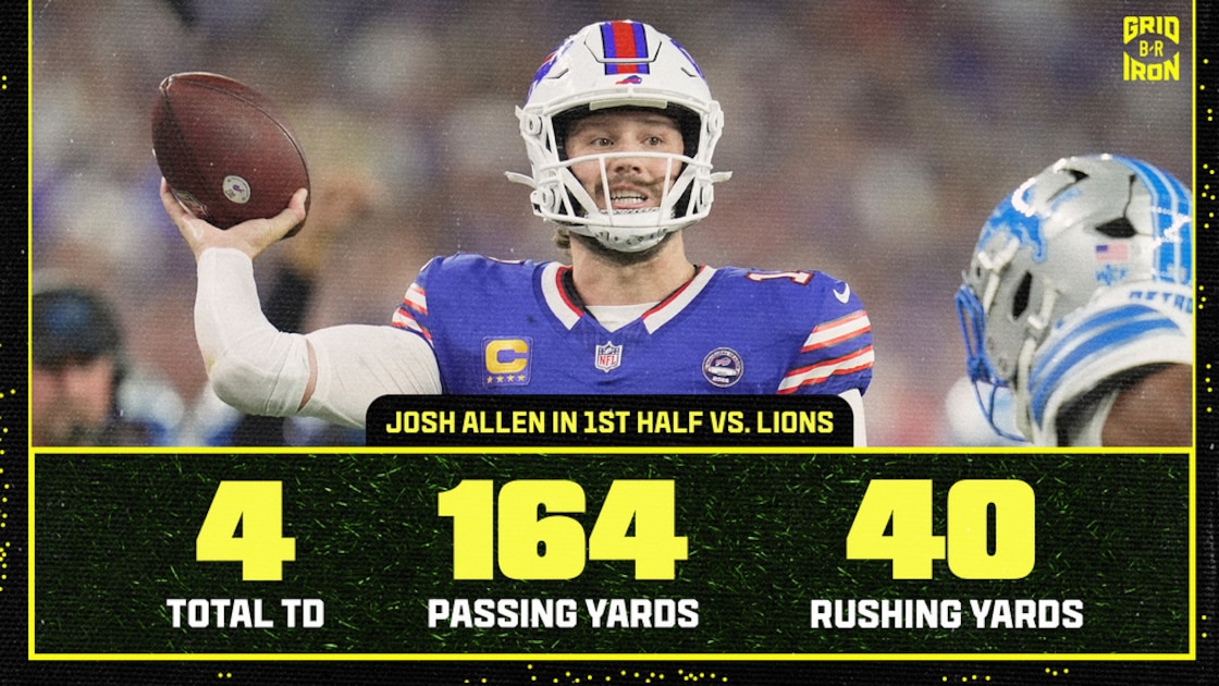 NFL Fans React to Josh Allen, Jared Goff, Gibbs, Cook, St. Brown Fantasy Performances in Bills-Lions