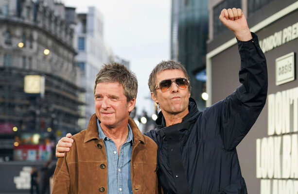 Liam and Noel Gallagher unite for UK premiere of Oasis tour documentary