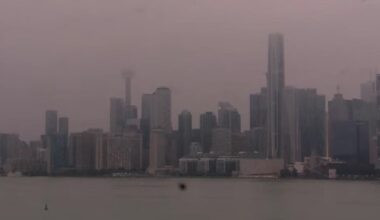 View of downtown Toronto skyline as storm rolls through the city – CP24