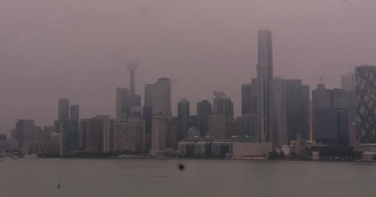View of downtown Toronto skyline as storm rolls through the city – CP24