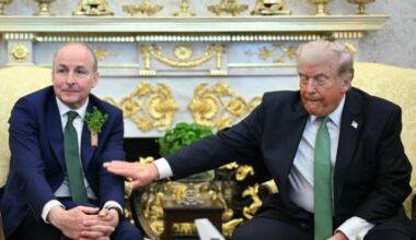 Trump jets to Ireland for golf tournament, PM talks