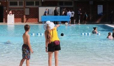 Is the weekend too cool for one last splash in the pool?