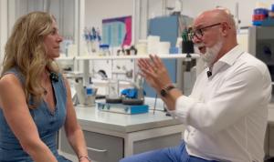 Plant Stem Cell Expert Jennifer O'Brien Payeur with her mentor, Joseph Cannillo, BSc, MS, PhD, DC