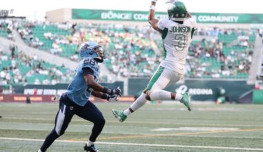 On the verge of Riders history, KeeSean Johnson's focus is on more important things