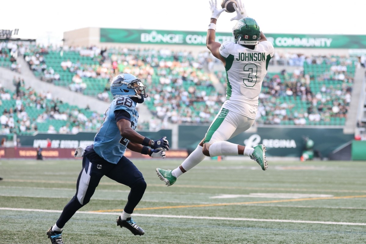 On the verge of Riders history, KeeSean Johnson's focus is on more important things