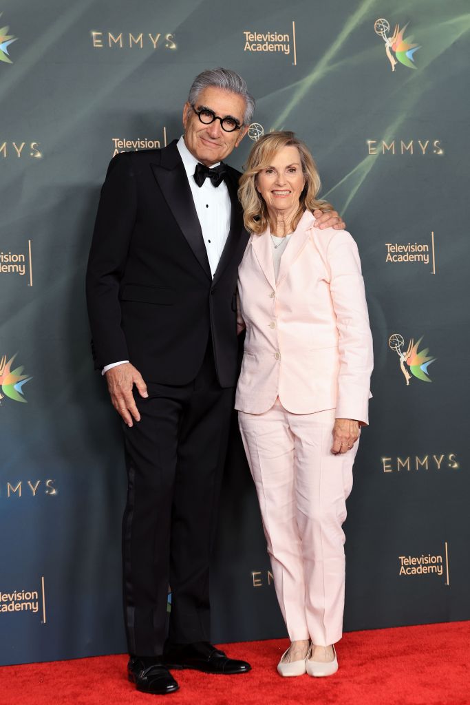 Eugene Levy and Deborah Divine at Night 1 of the 2026 Creative Arts Emmy Awards.