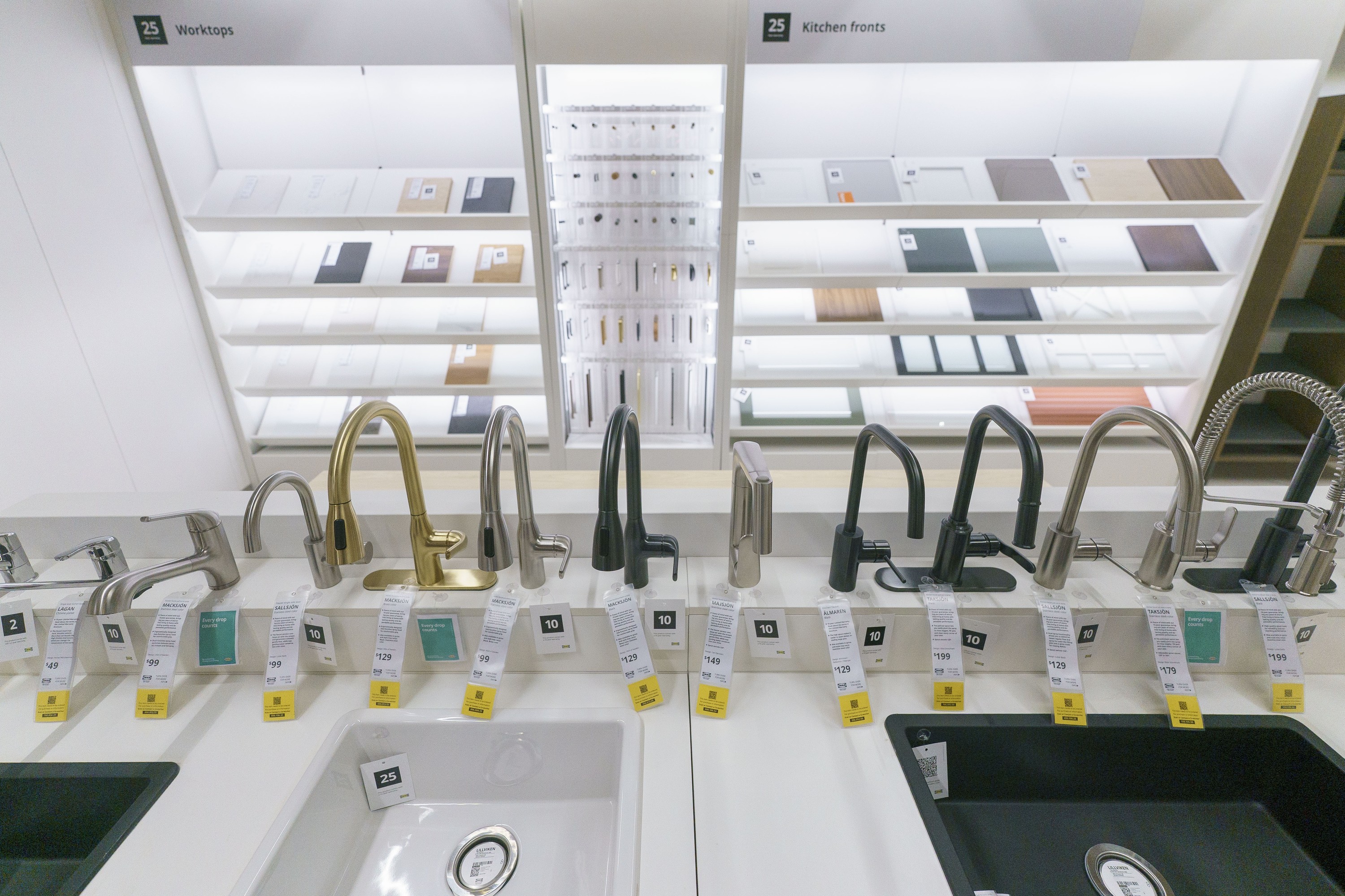 Products await customers