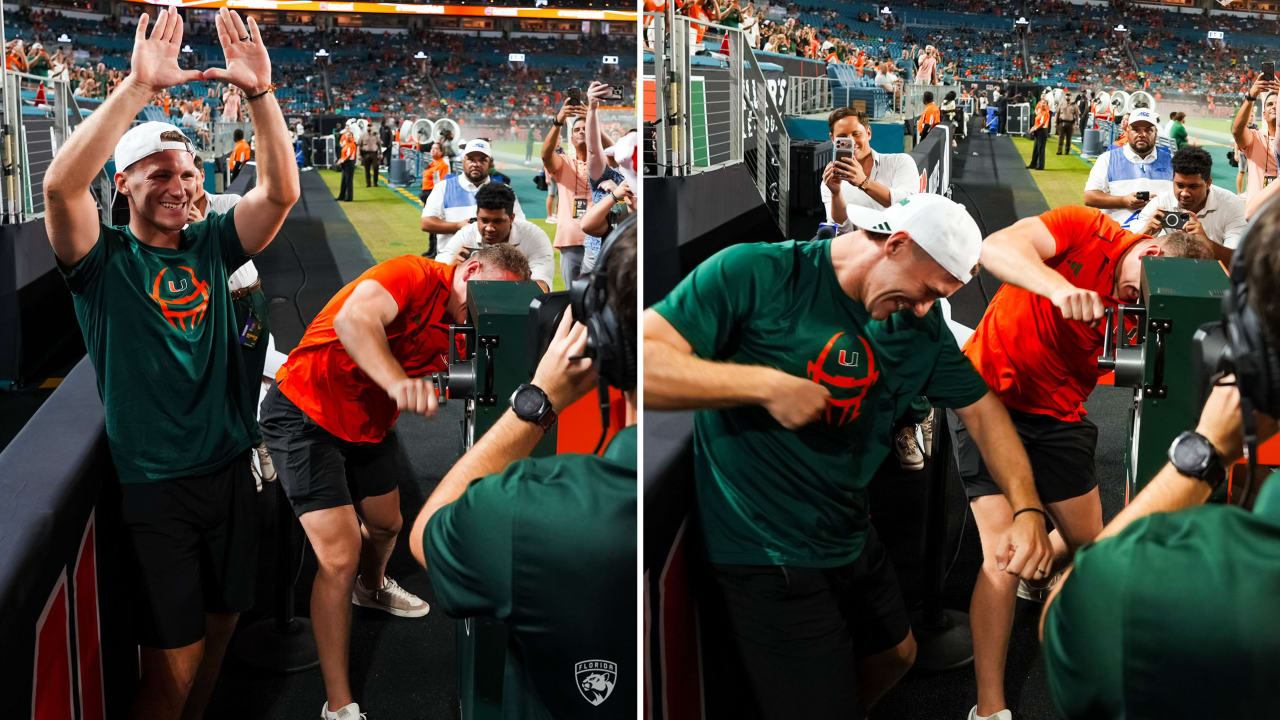 Tkachuk brothers sound siren at Miami Hurricanes game