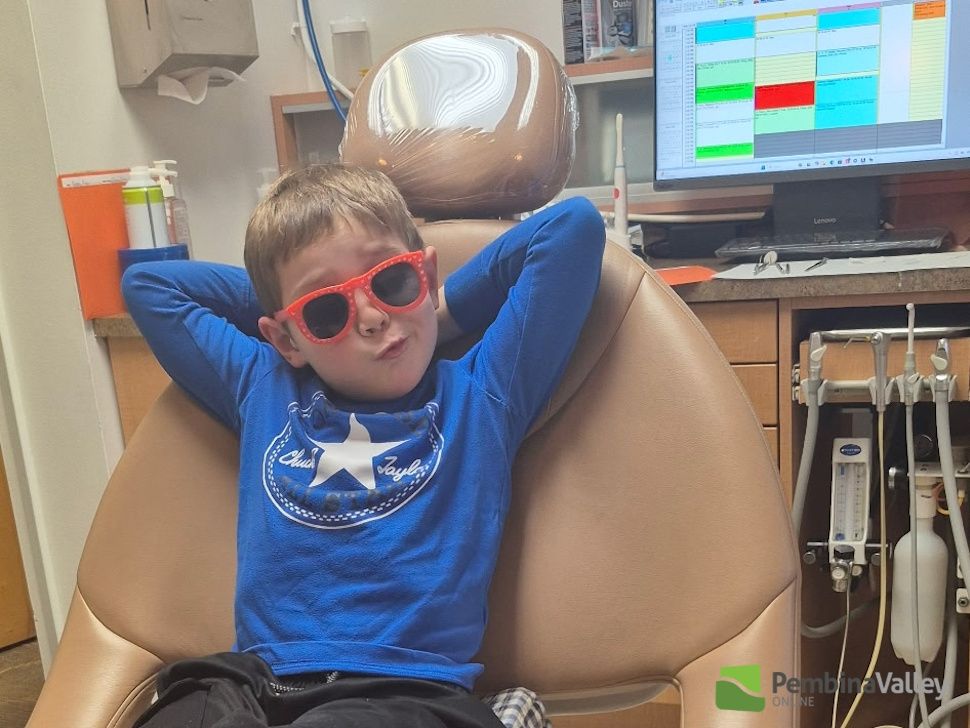 Maverick, pre cancer in the dentist chair