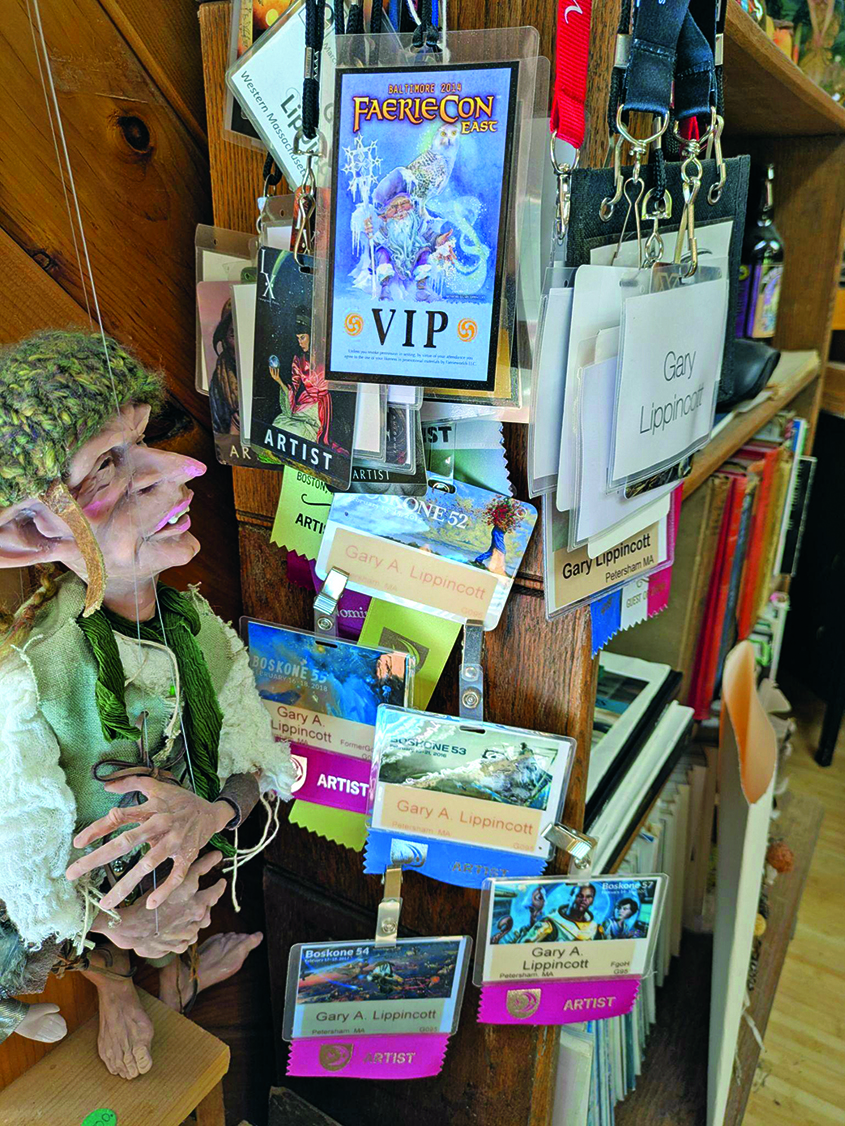 Gary A. Lippincott's art studio