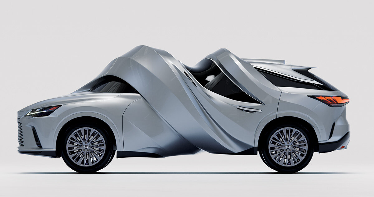 MSCHF twists LEXUS cars into surreal full-scale sculptures
