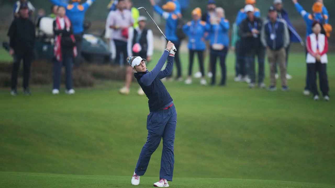Korda sits out four-balls and will only play four matches at Solheim Cup