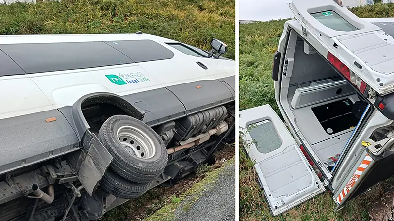 No injuries reported as Local Link bus leaves road