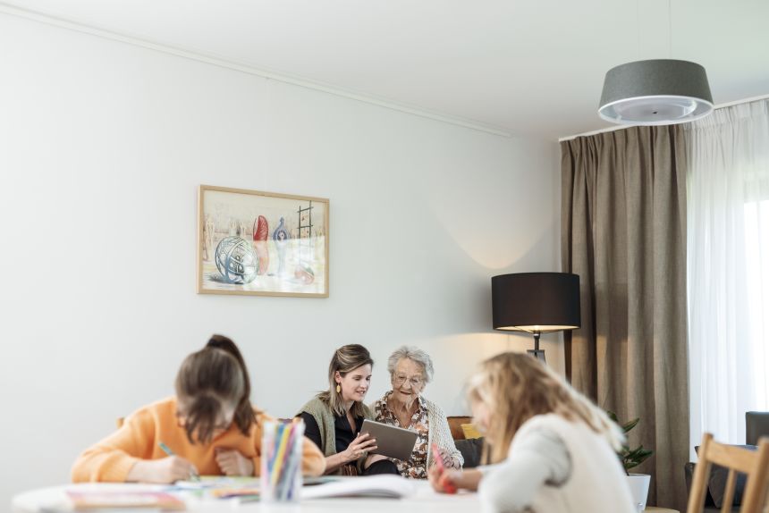 Nobi’s AI-driven smart lamps detect when someone nearby falls and then alert caregivers.