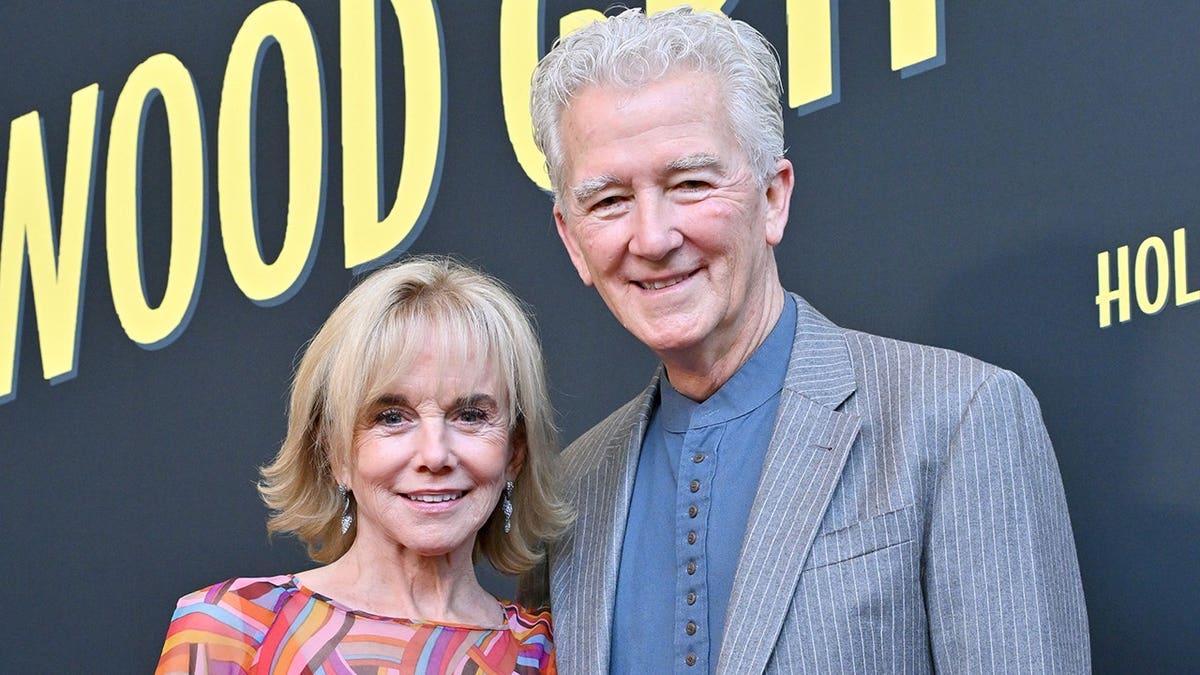 Patrick Duffy and Linda Purl attend the red carpet premiere at The Grove in Los Angeles.