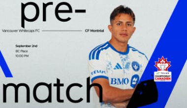 CF Montréal returns to TELUS Canadian Championship action against Vancouver Whitecaps