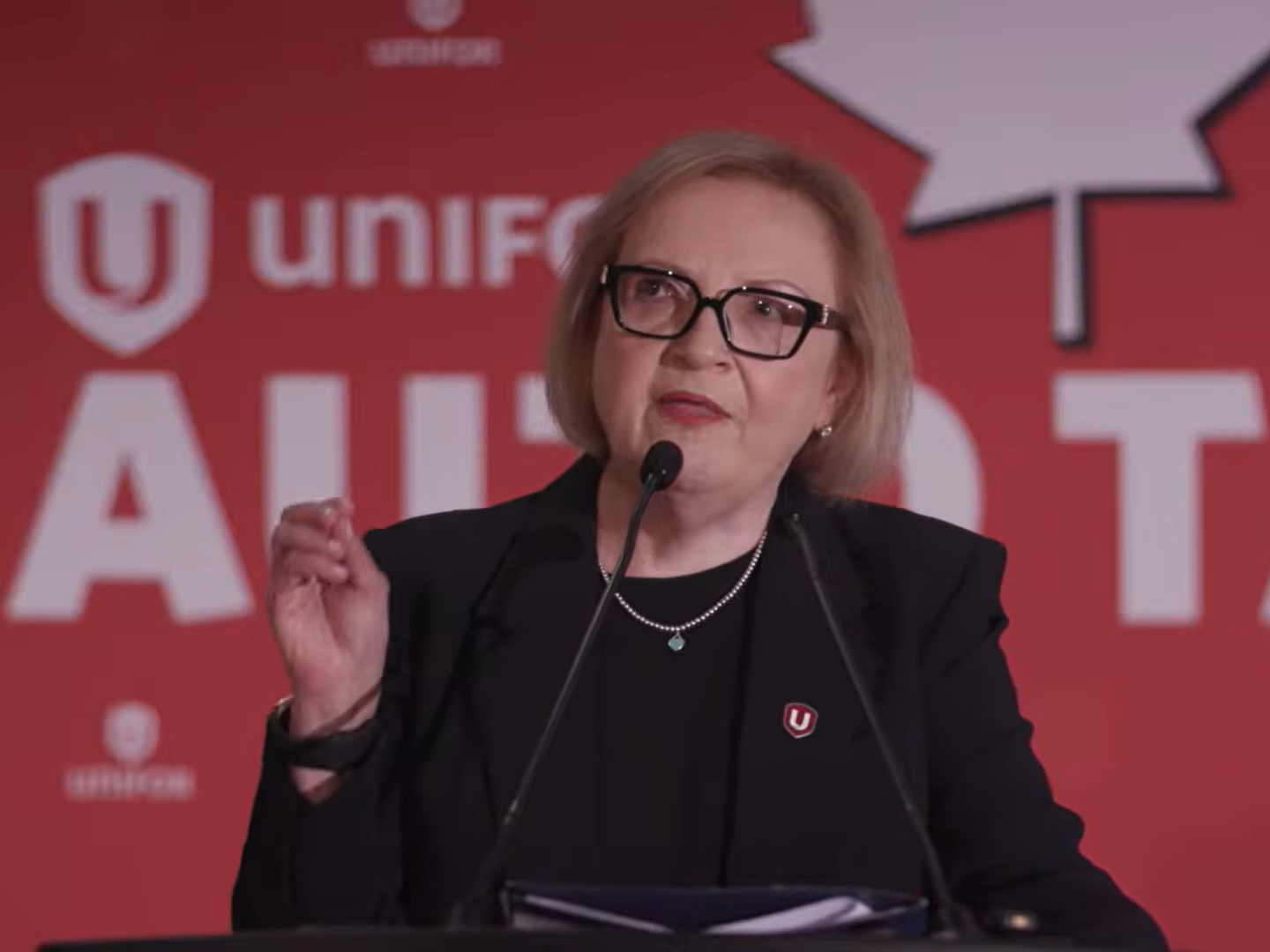 Unifor national president Lana Payne