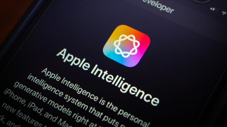 Apple Intelligence displayed on an iPhone.