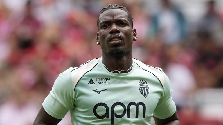 Paul Pogba is a free agent after leaving Monaco