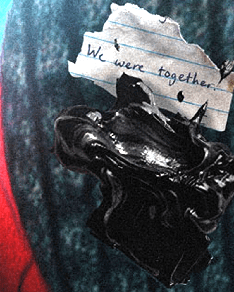Black substance under Spider-Man's boot in Brand New Day poster.