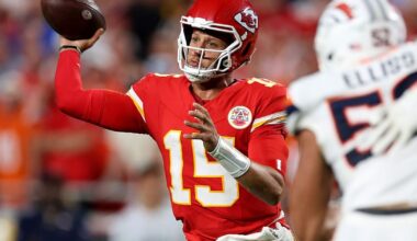 Broncos vs. Chiefs score, live updates: Patrick Mahomes, Kansas City lead Denver 14-7 in third quarter