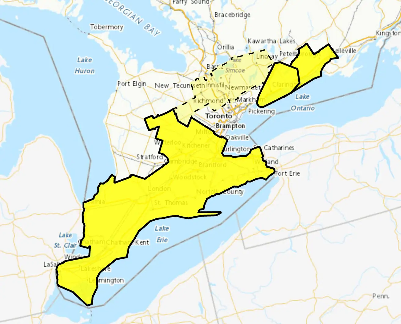 thunderstorms ontario
