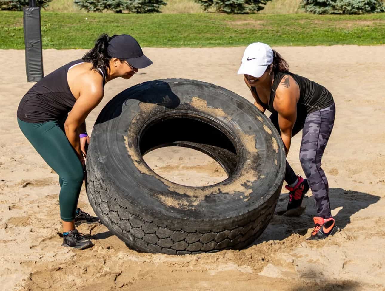 Try out obstacles before signing up for Tough Run boot camp in Brampton