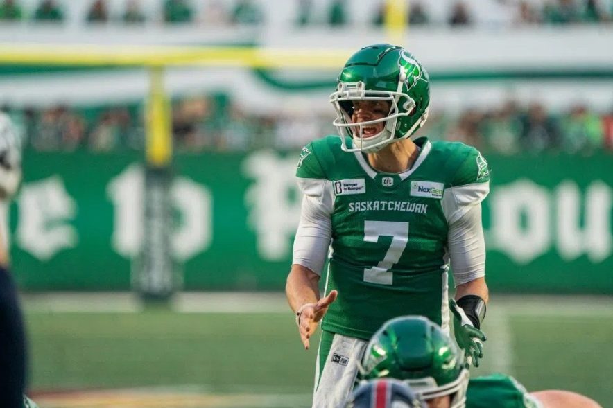 Saskatchewan Roughriders quarterback Trevor Harris.