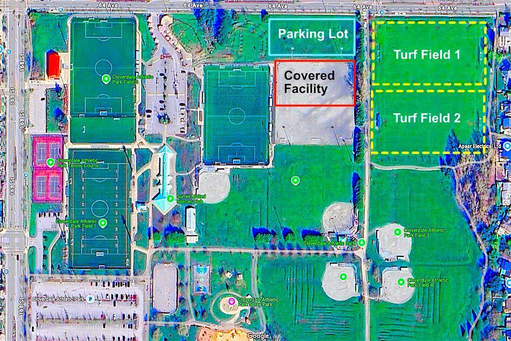 New outdoor turf fields ready for fall season at Cloverdale Athletic Park