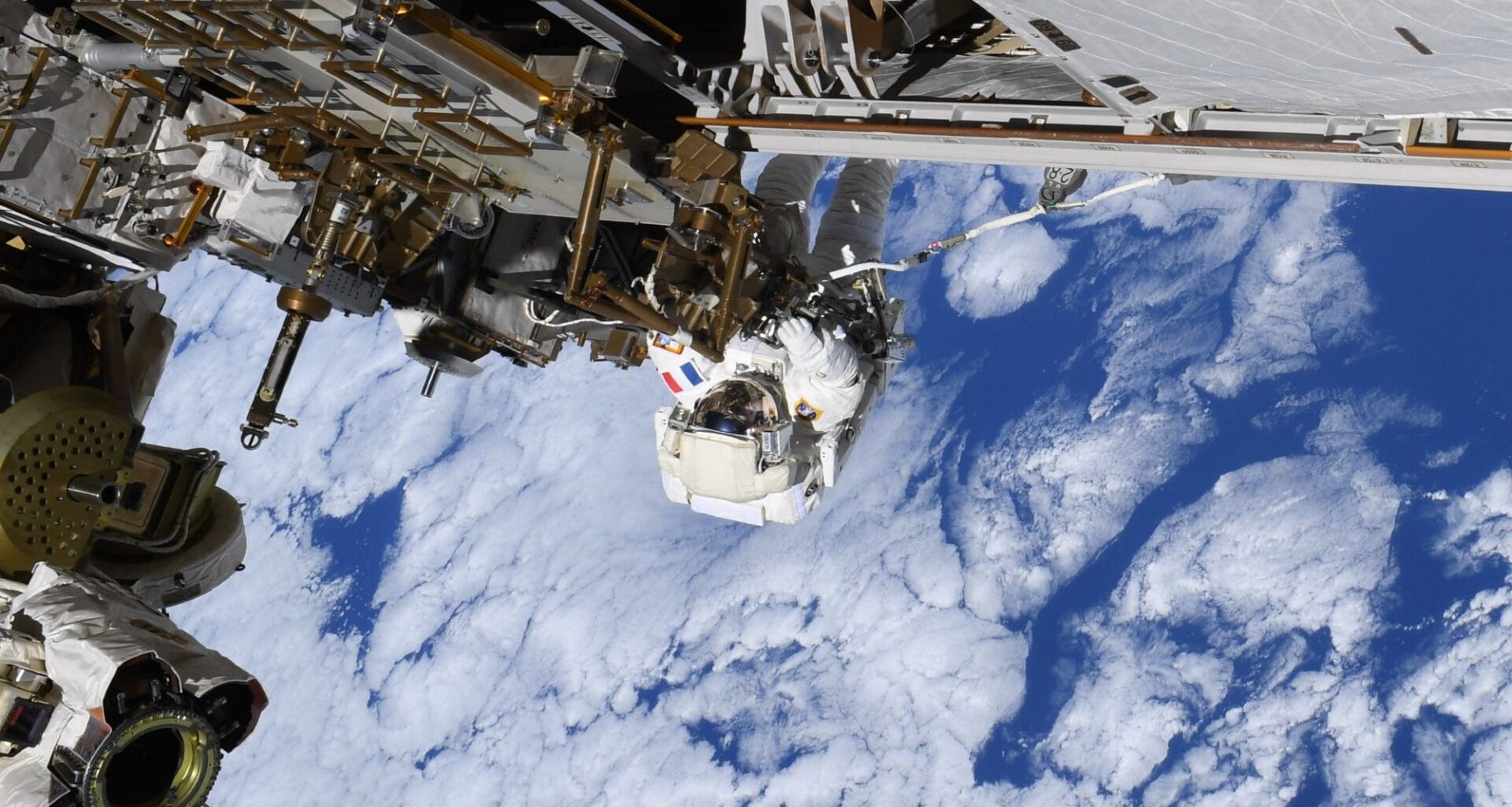 Repairing the ISS 250 miles above Earth photo of the day for Sept. 1, 2026