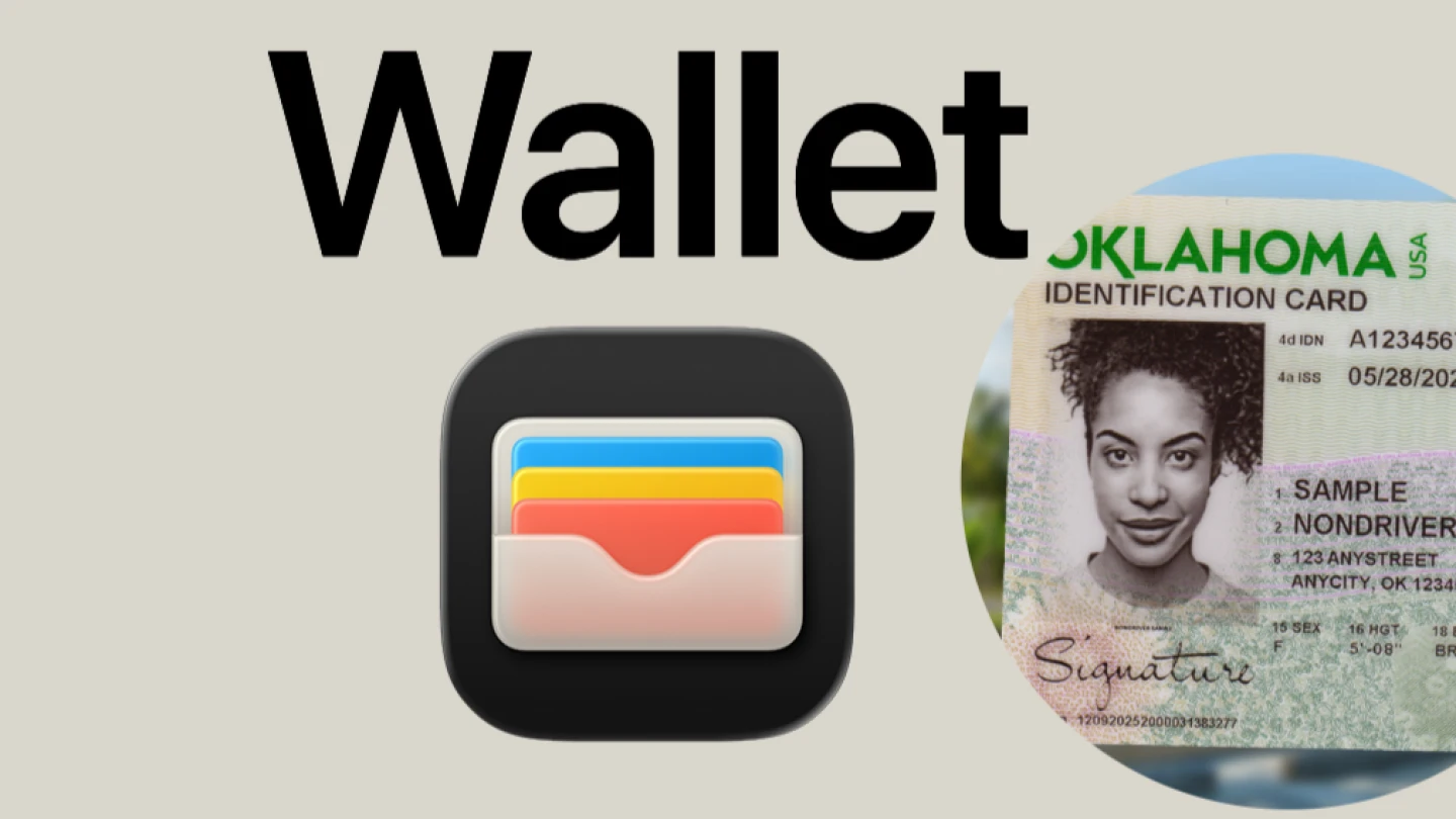 Adding Oklahoma Identification Card to Apple Wallet