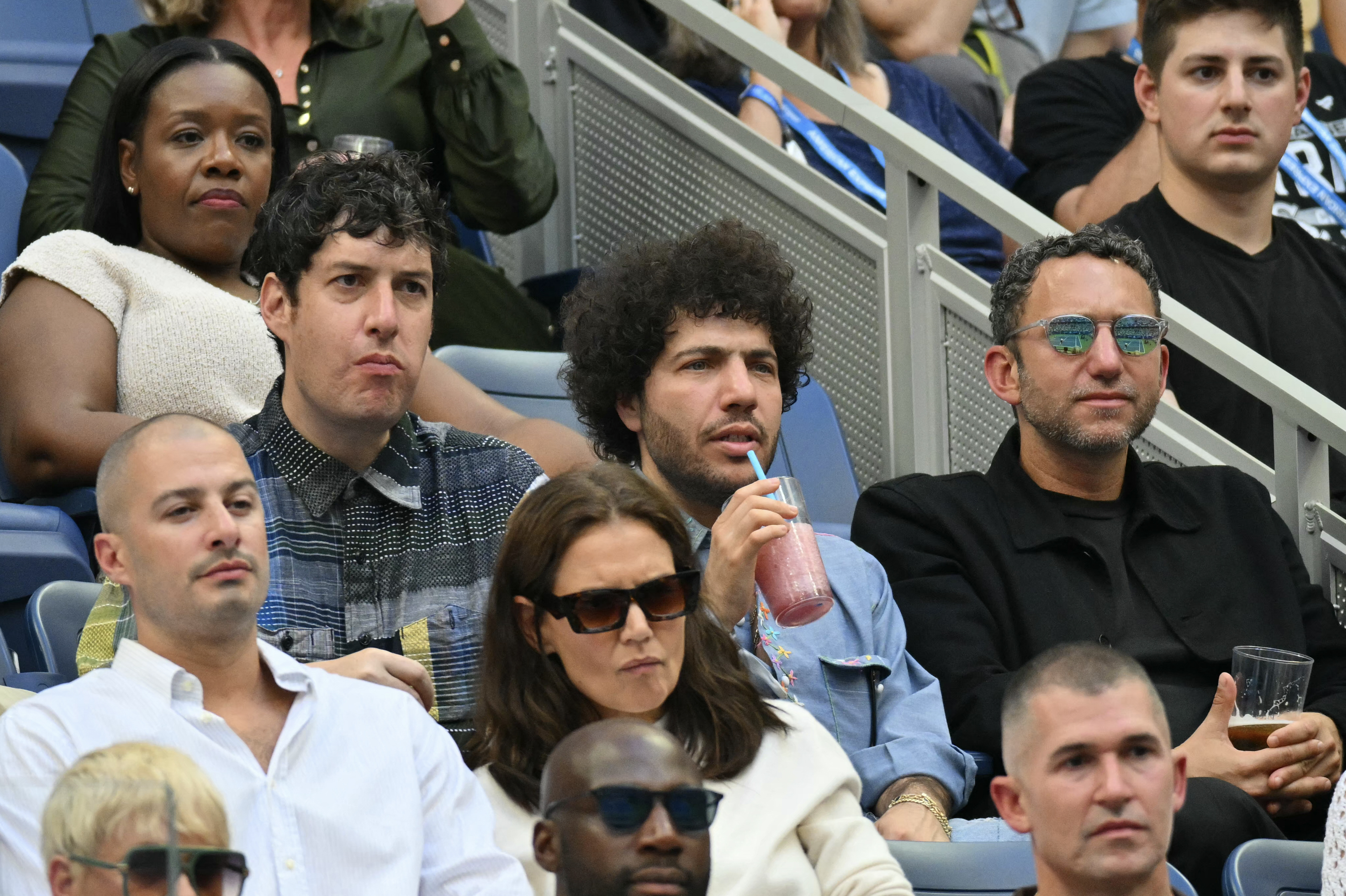 US record producer Benny Blanco and Condé Nast global chief content officer Anna Wintour among attendees watching the US Open tennis tournament.